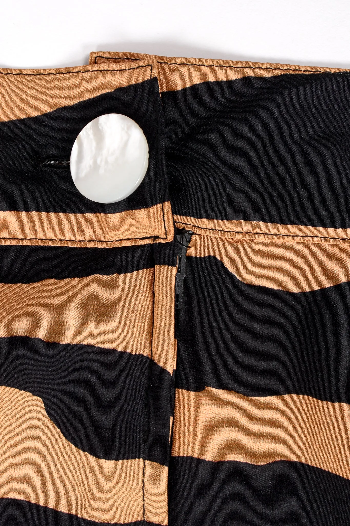 Tiger Stripe Silk Jacket & Pant Suit
