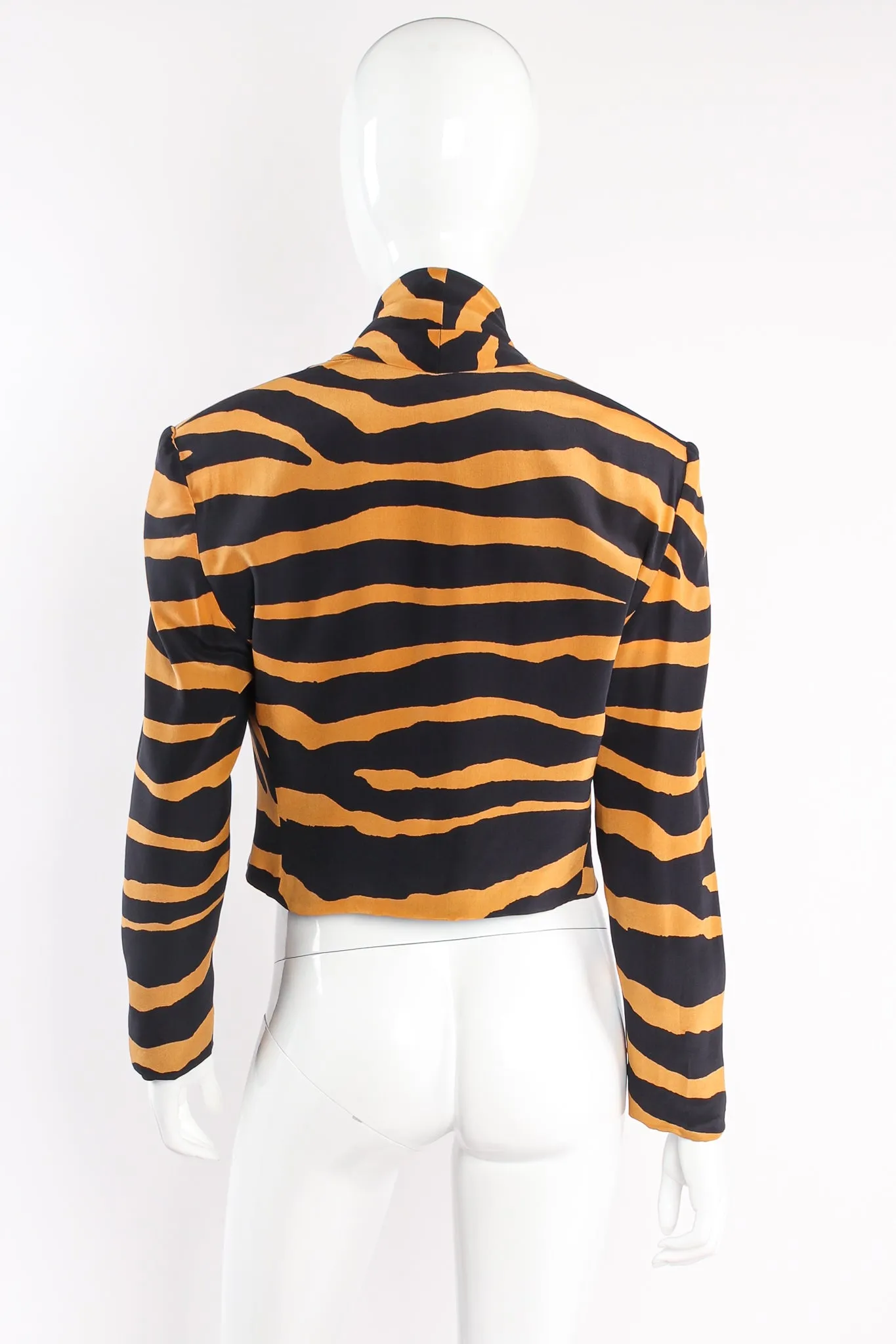 Tiger Stripe Silk Jacket & Pant Suit