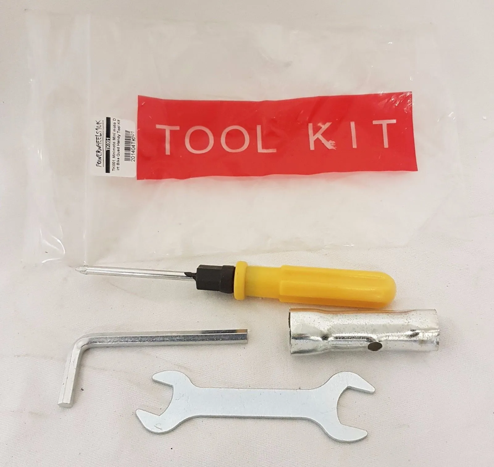 TK001 TOOL KIT  MINI MOTO DIRT SPANNERS SPARK PLUG REMOVAL ALAN KEY SCREW DRIVER