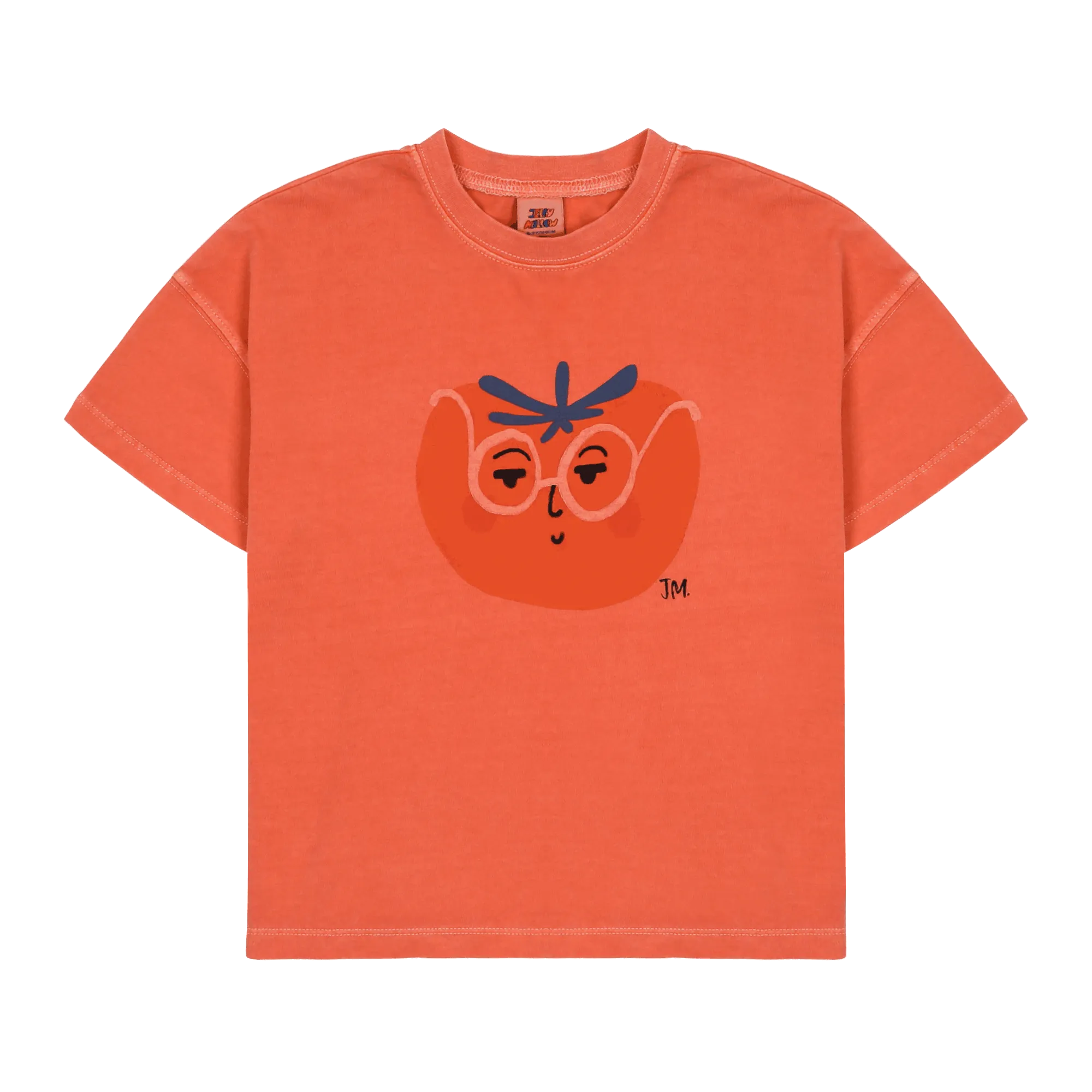 Tomato Pigment Tee in Orange by Jelly Mallow
