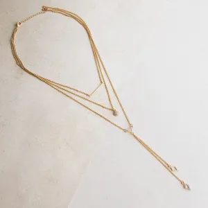 Triple Threat Gold Necklace