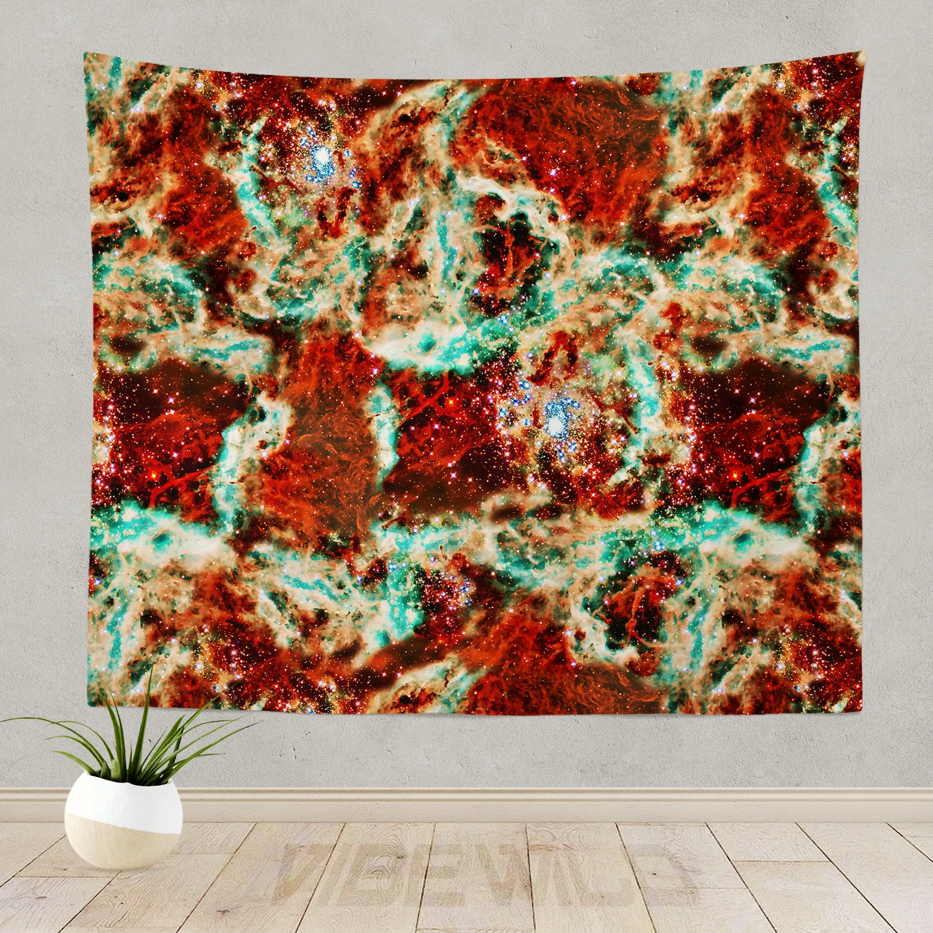 Turquoise Rivers Tapestry