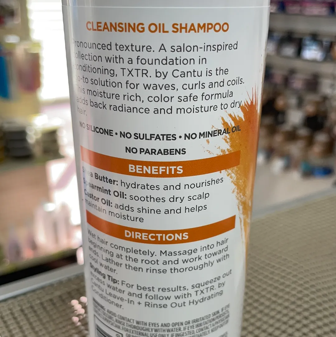 TXTR by Cantu SLEEK Oil Shampoo