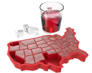 U Ice of A™ Red Silicone Ice Cube Tray by TrueZoo