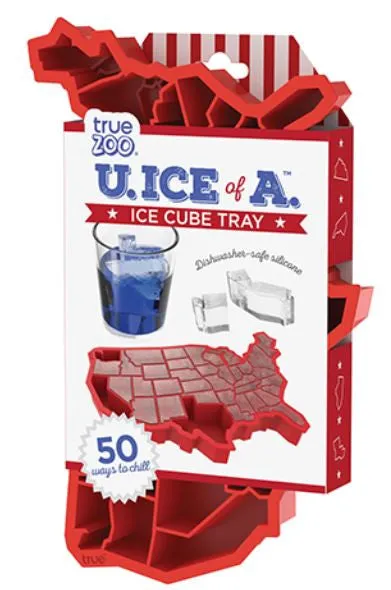 U Ice of A™ Red Silicone Ice Cube Tray by TrueZoo