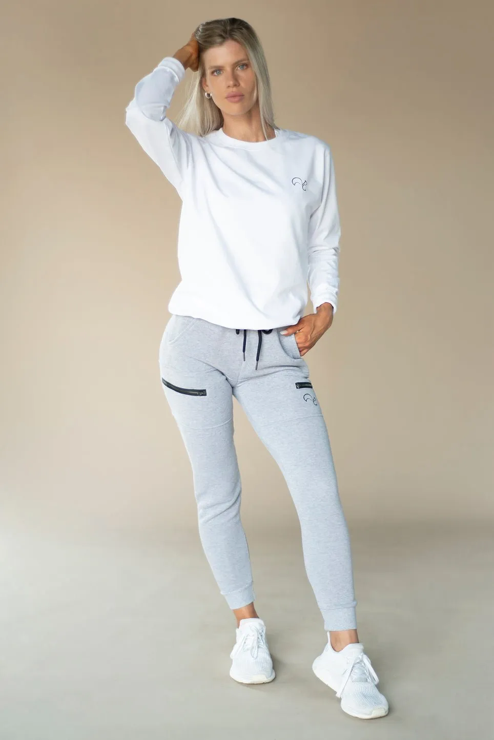 Unisex Relaxed Trackie - Stone