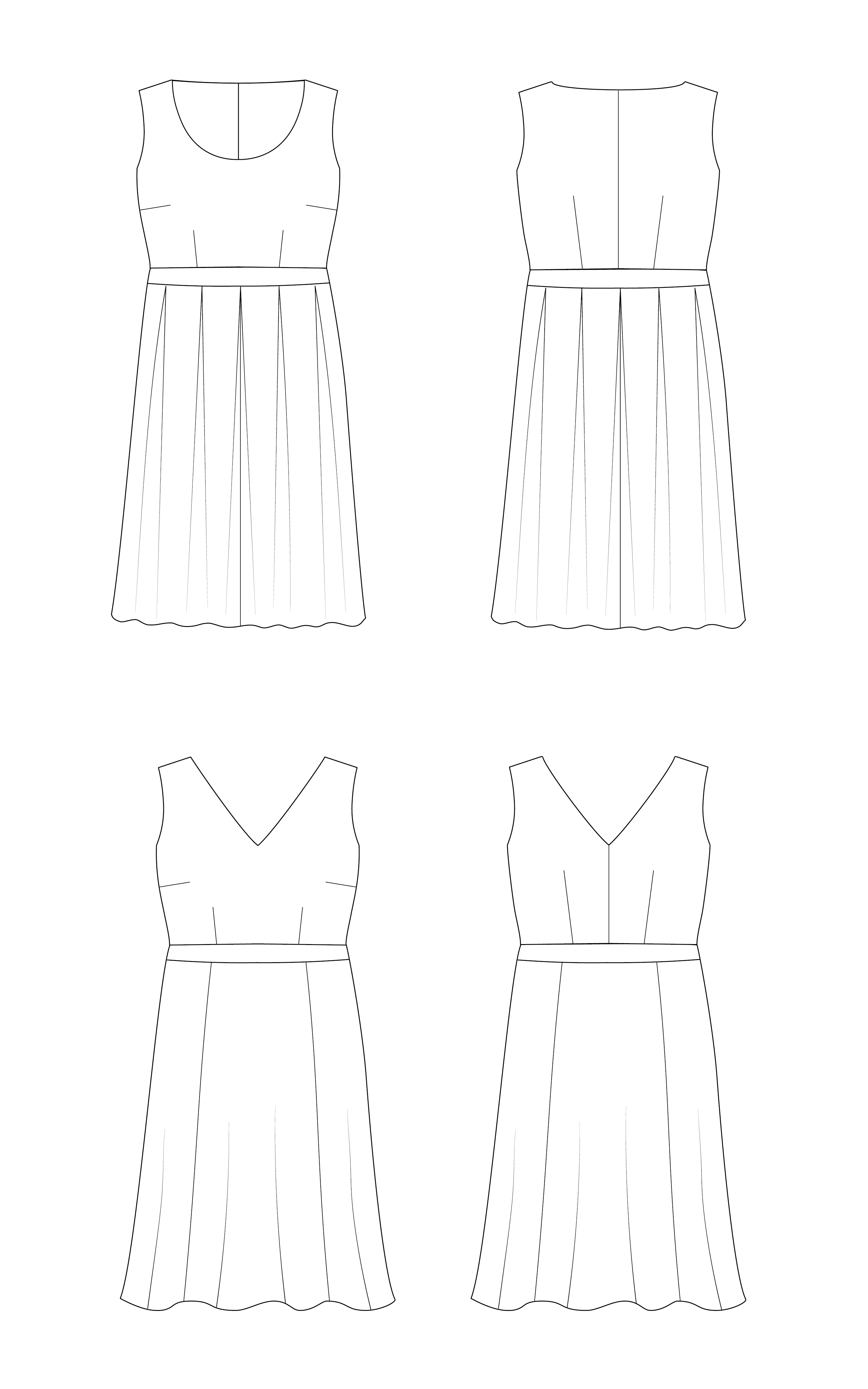 Upton Dress 0-16 PDF pattern
