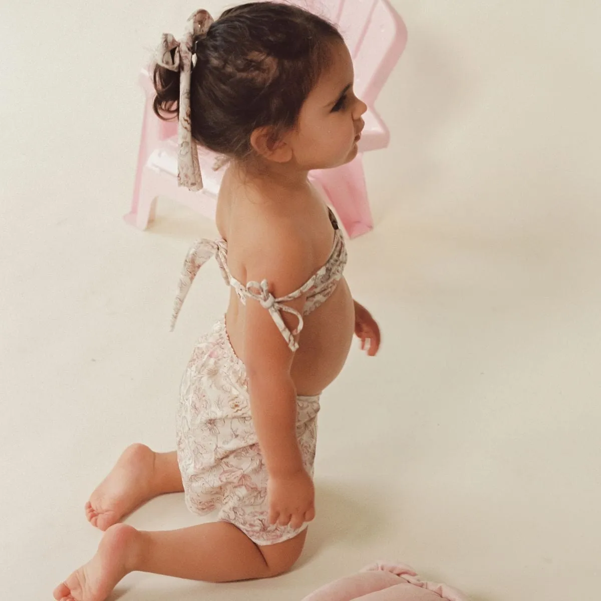 Venecia Floral Mini Tori Bandeau x Lulu Bikini Set