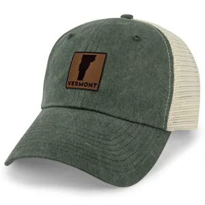 Vermont Leather Patch Relaxed Trucker