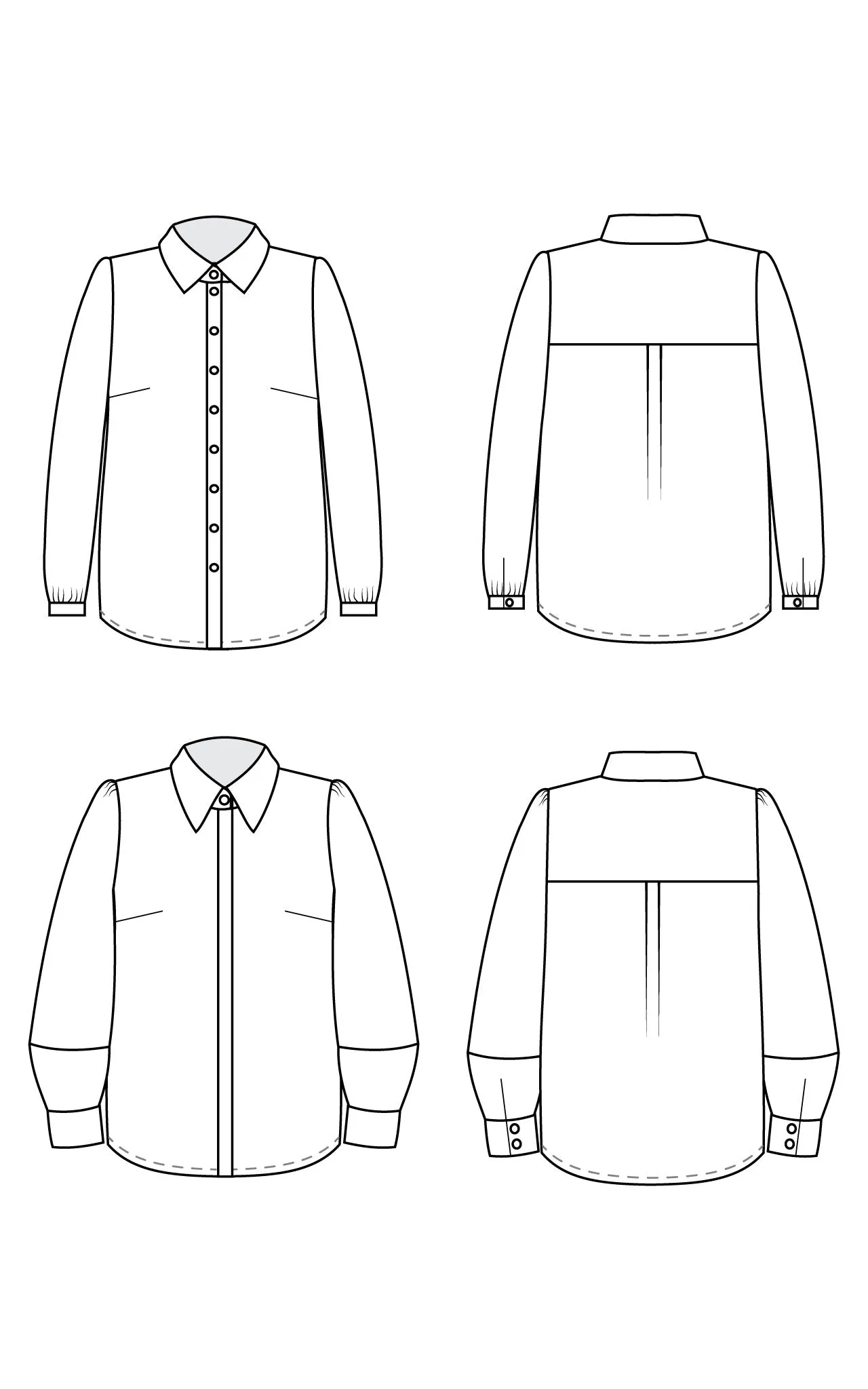 Vernon Shirt 0-16 PDF pattern