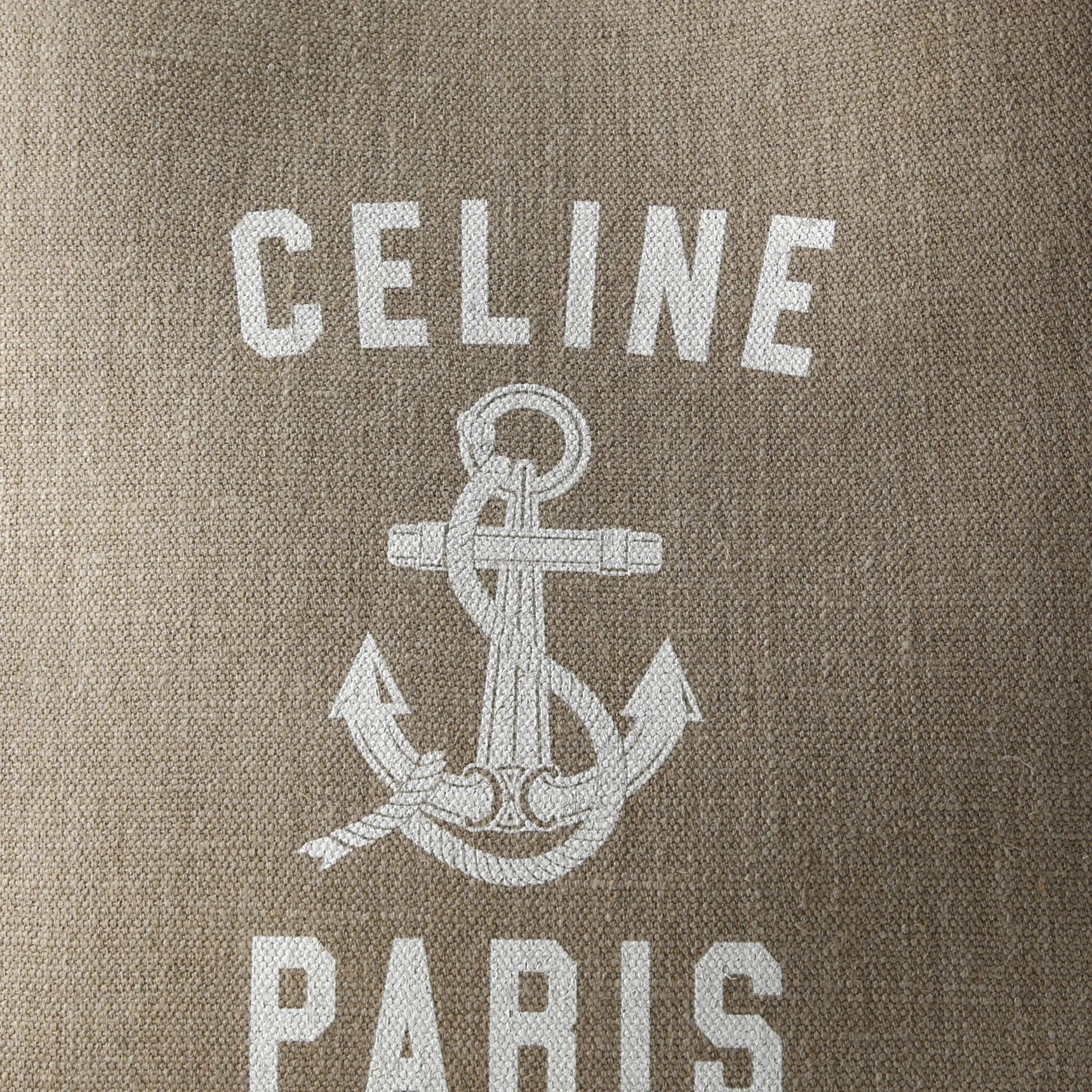 Vertical Cabas Tote Printed Canvas and Leather Small