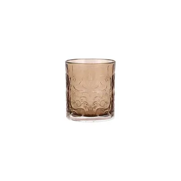 Vietri Barocco Tortoise Double Old Fashioned Glass