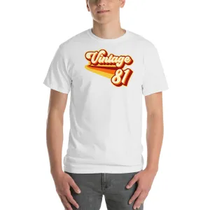 Vintage 1981 Warm Retro Lines CLASSIC FIT Short-Sleeve T-Shirt