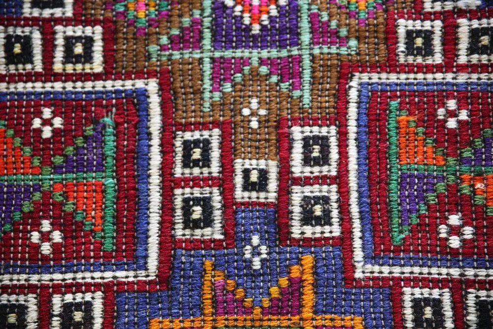 Vintage Mersin Mut Cicim Kilim Rug 3.3ftx4.5ft