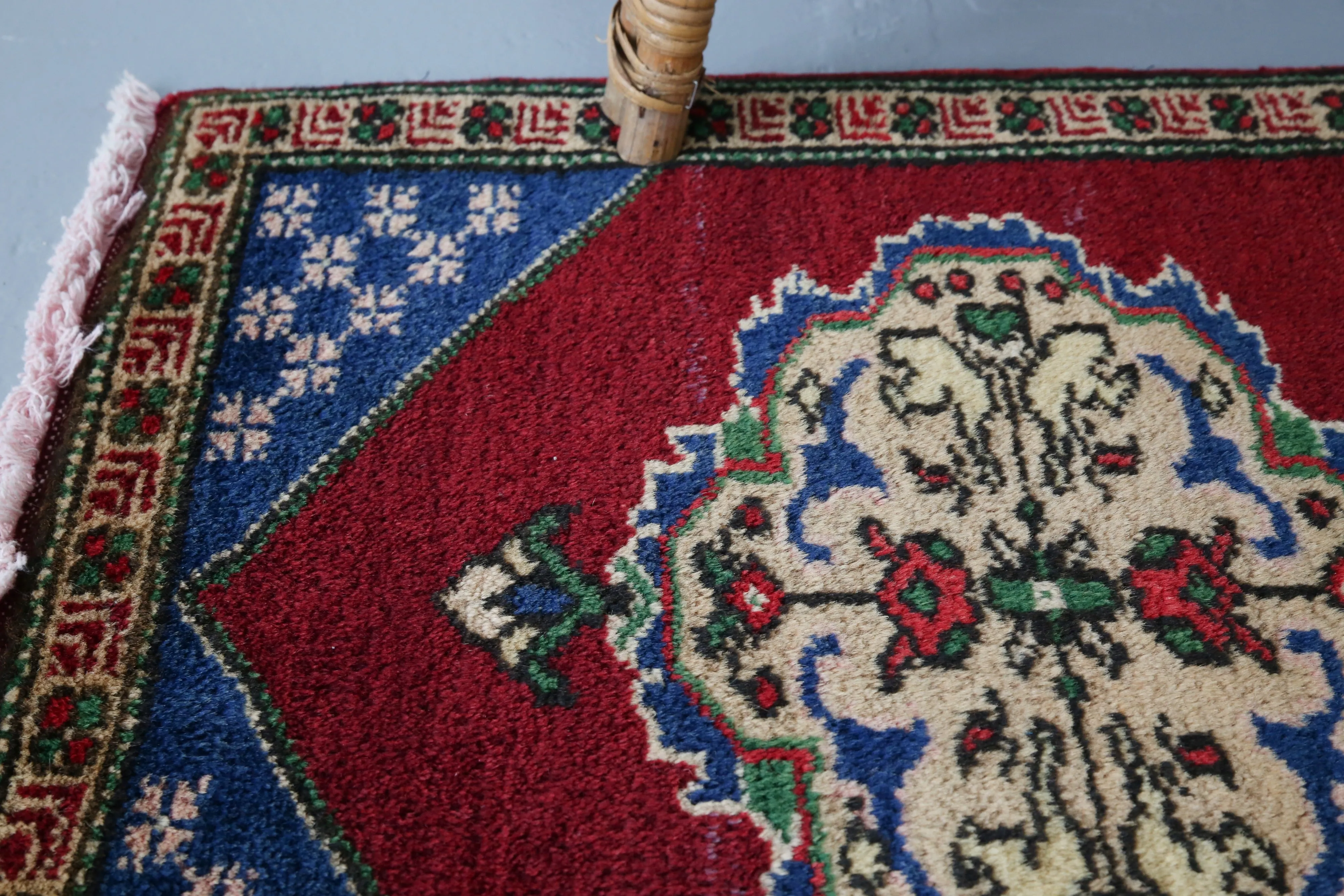 Vintage Mini Turkish Rug 1.10ftx2.10ft