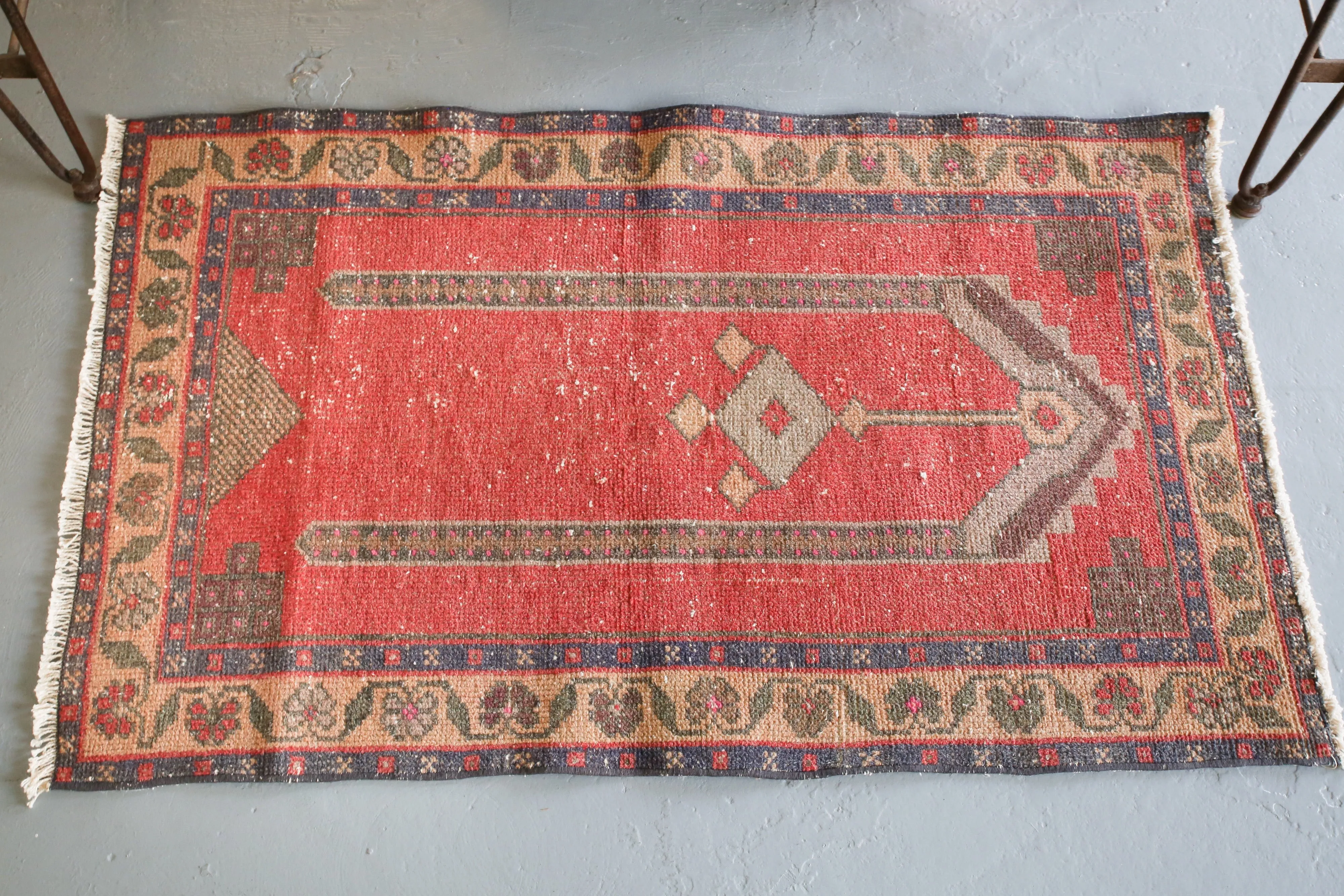 Vintage Mini Turkish Rug 2.5ftx4ft