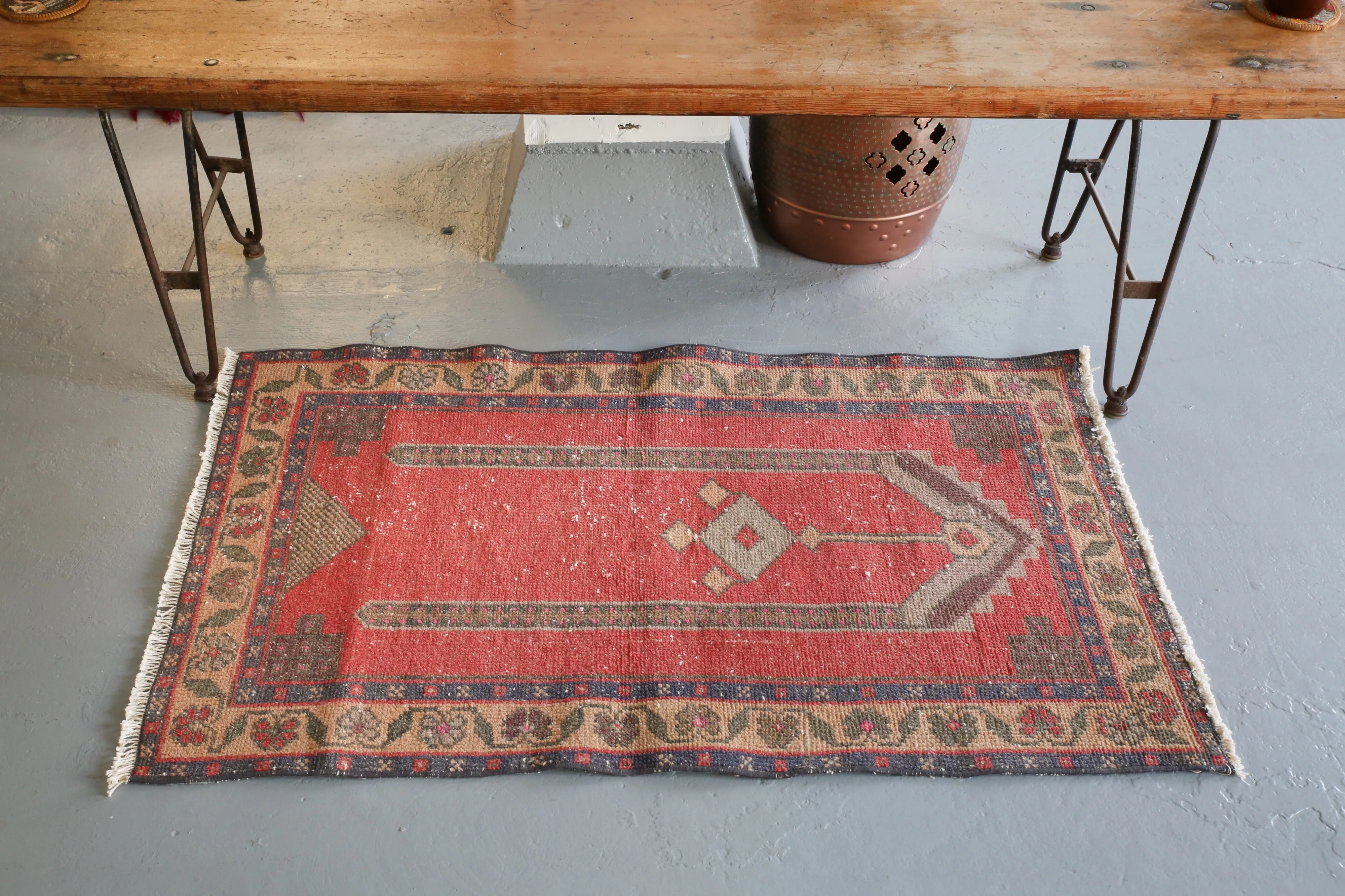 Vintage Mini Turkish Rug 2.5ftx4ft