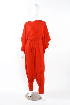 Waffle Silk Leisure Top & Pant Set