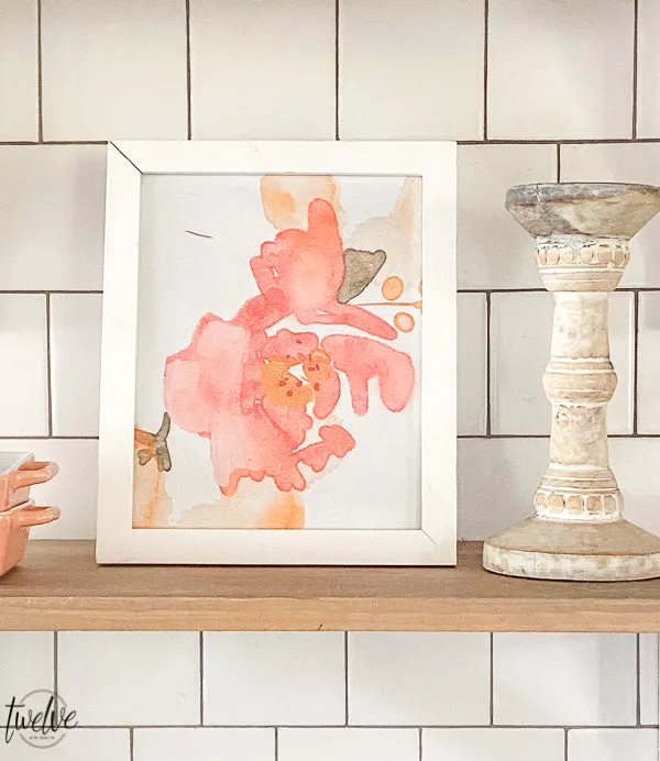 Watercolor Floral Prints Digital Download Set of 4