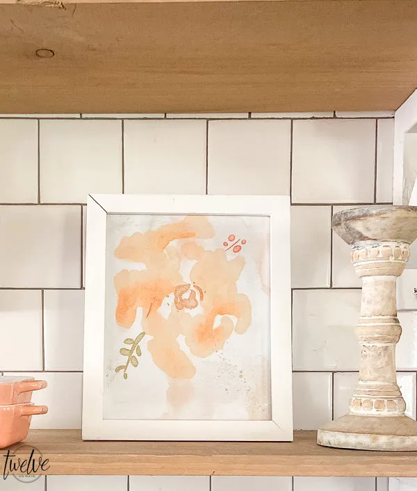 Watercolor Floral Prints Digital Download Set of 4