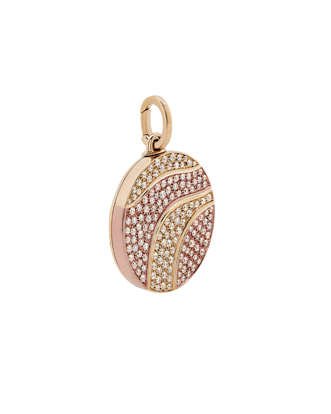 Wave Fully Set Small Round Pendant