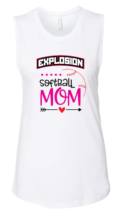 Weston Explosion Softball Mom Muscle Tank