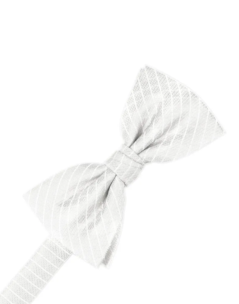 White Palermo Kids Bow Tie