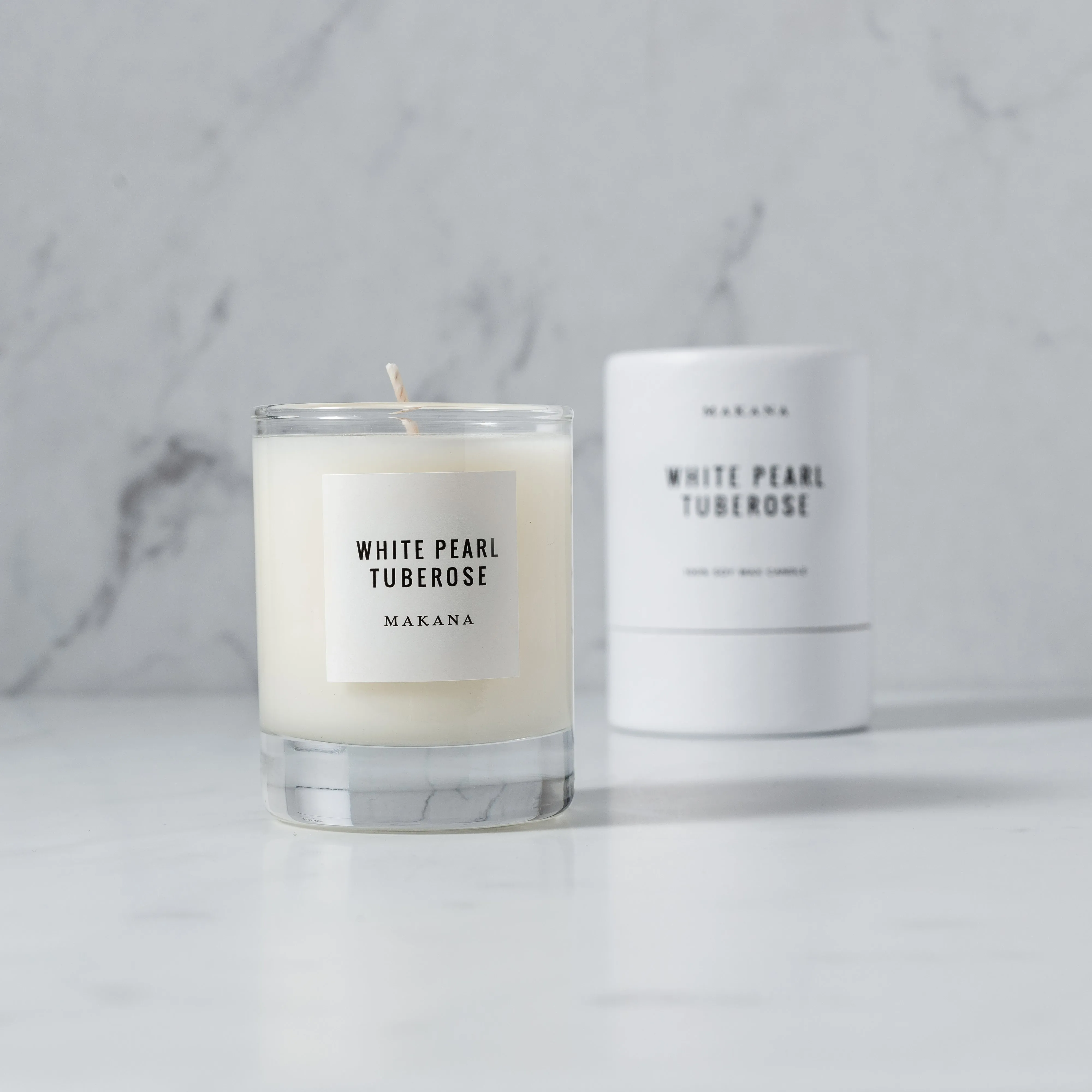 White Pearl Tuberose Petite Candle