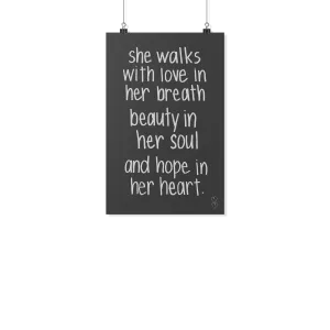 With Hope In Her Heart Mini Poster
