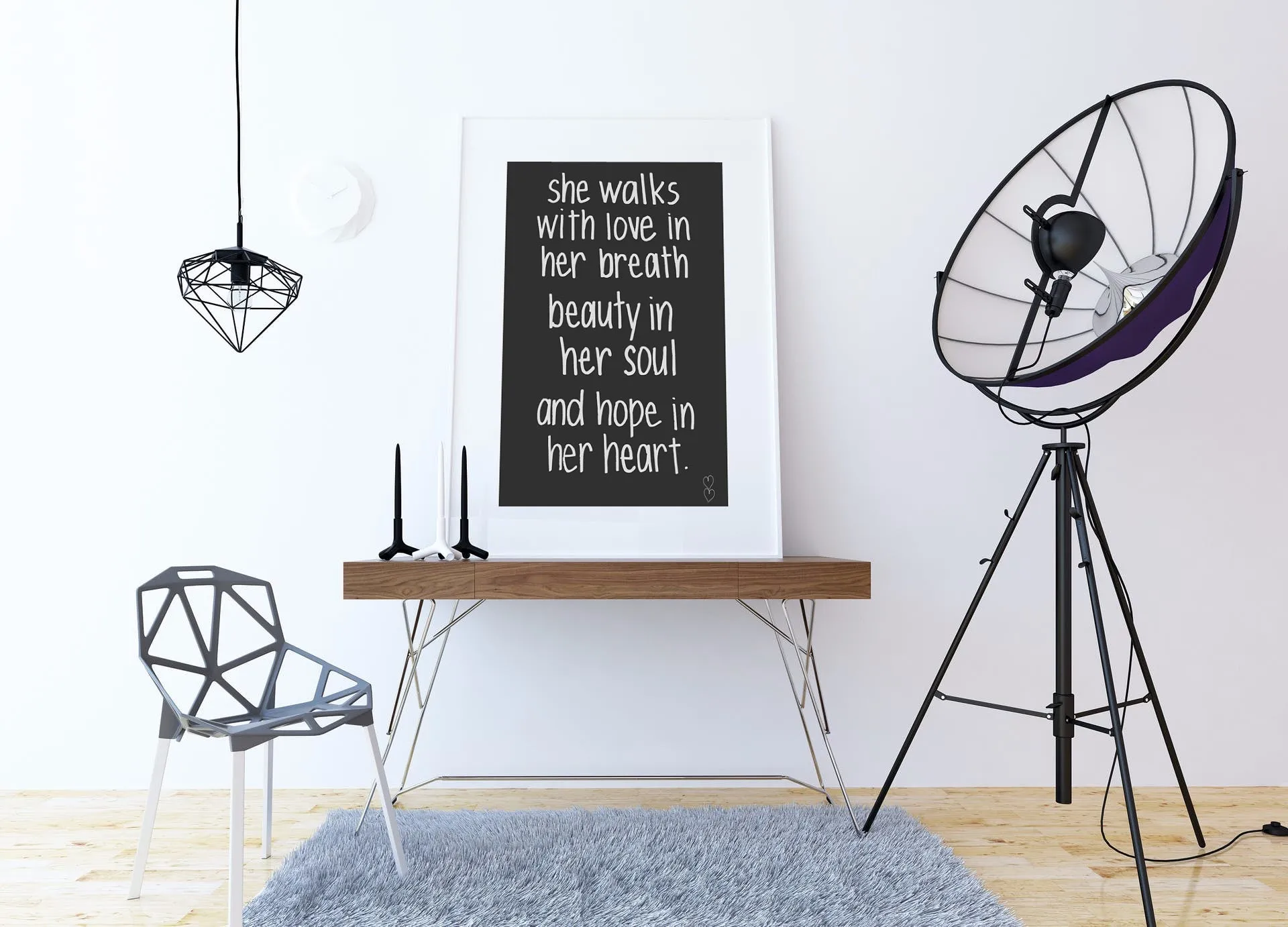 With Hope In Her Heart Mini Poster
