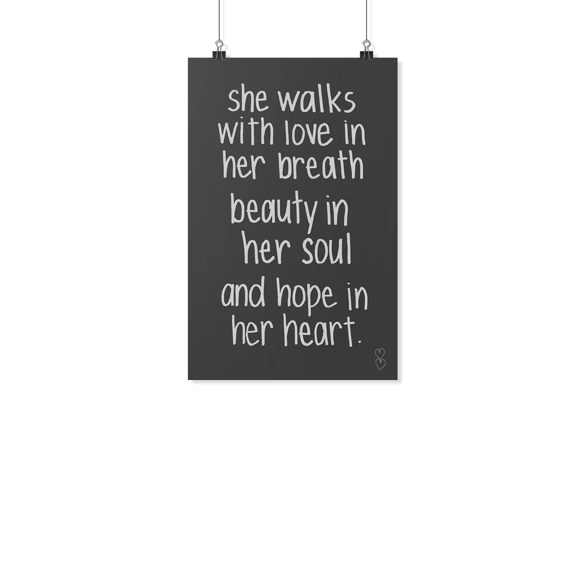 With Hope In Her Heart Mini Poster