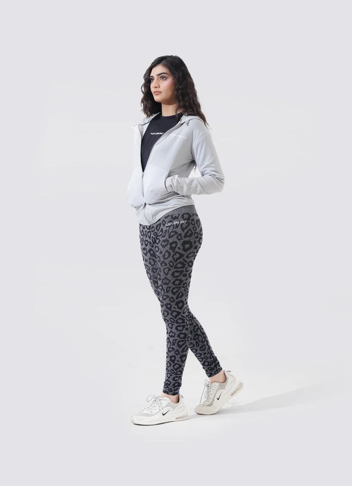 Women Sleek Hoodie - Silver