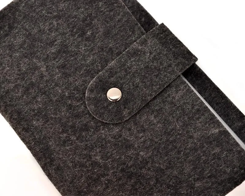 Wool Mini Book Photo Album for Fujifilm Instax Mini Films - Black