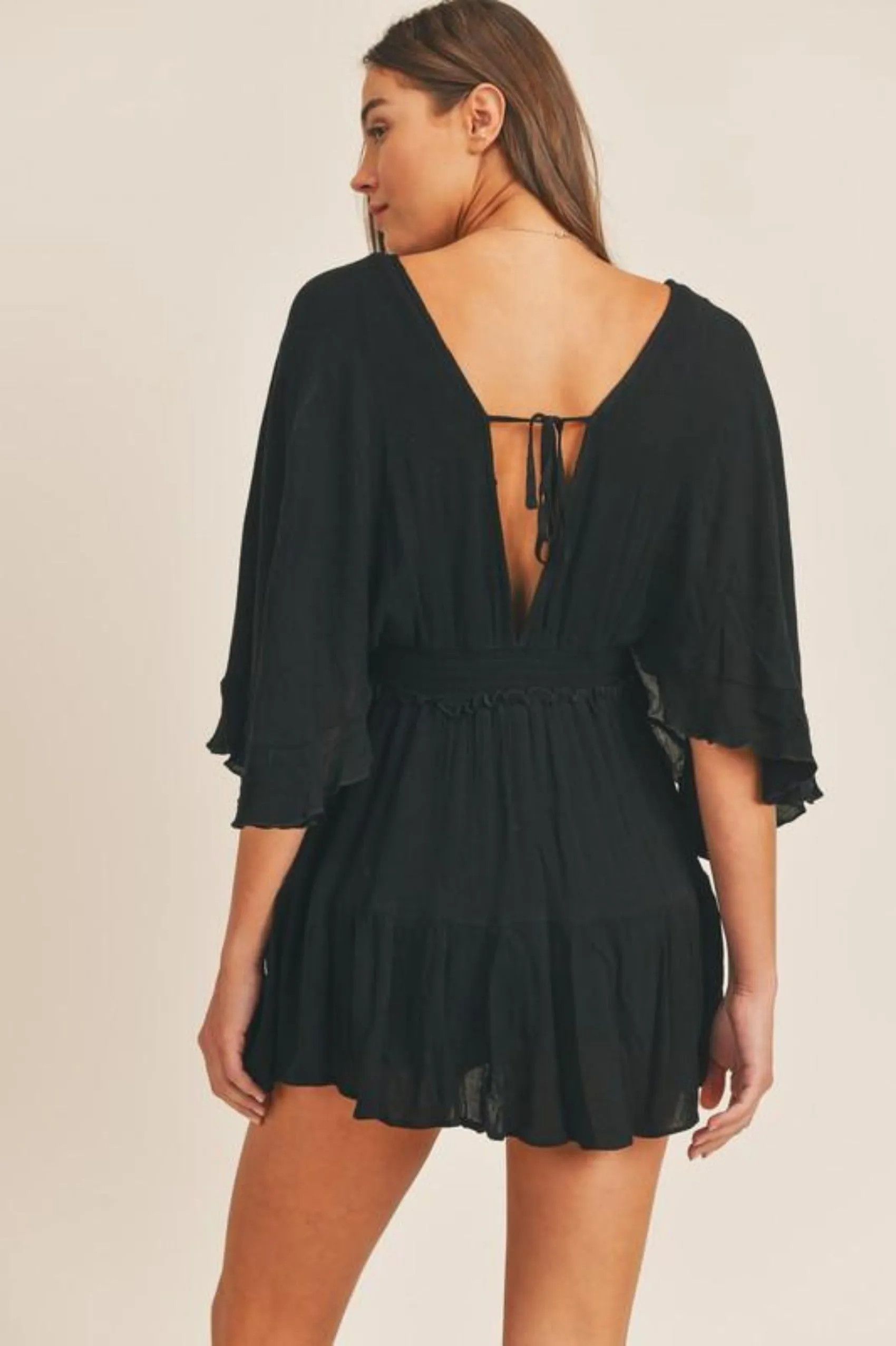 Worth It Black Romper Dress - FINAL SALE