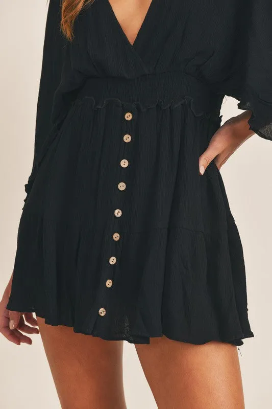 Worth It Black Romper Dress - FINAL SALE