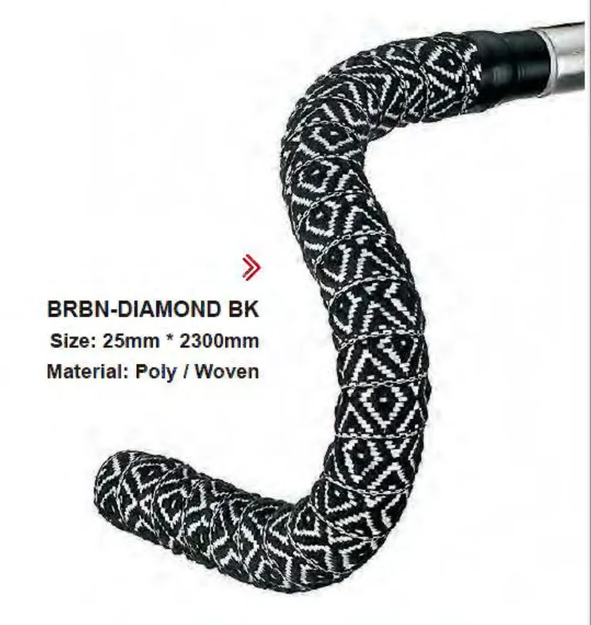 Woven bartapes - Black diamond native design