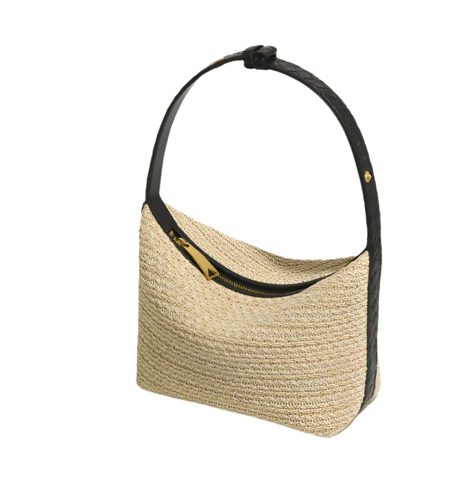 Woven Basket Style Underarm Bag