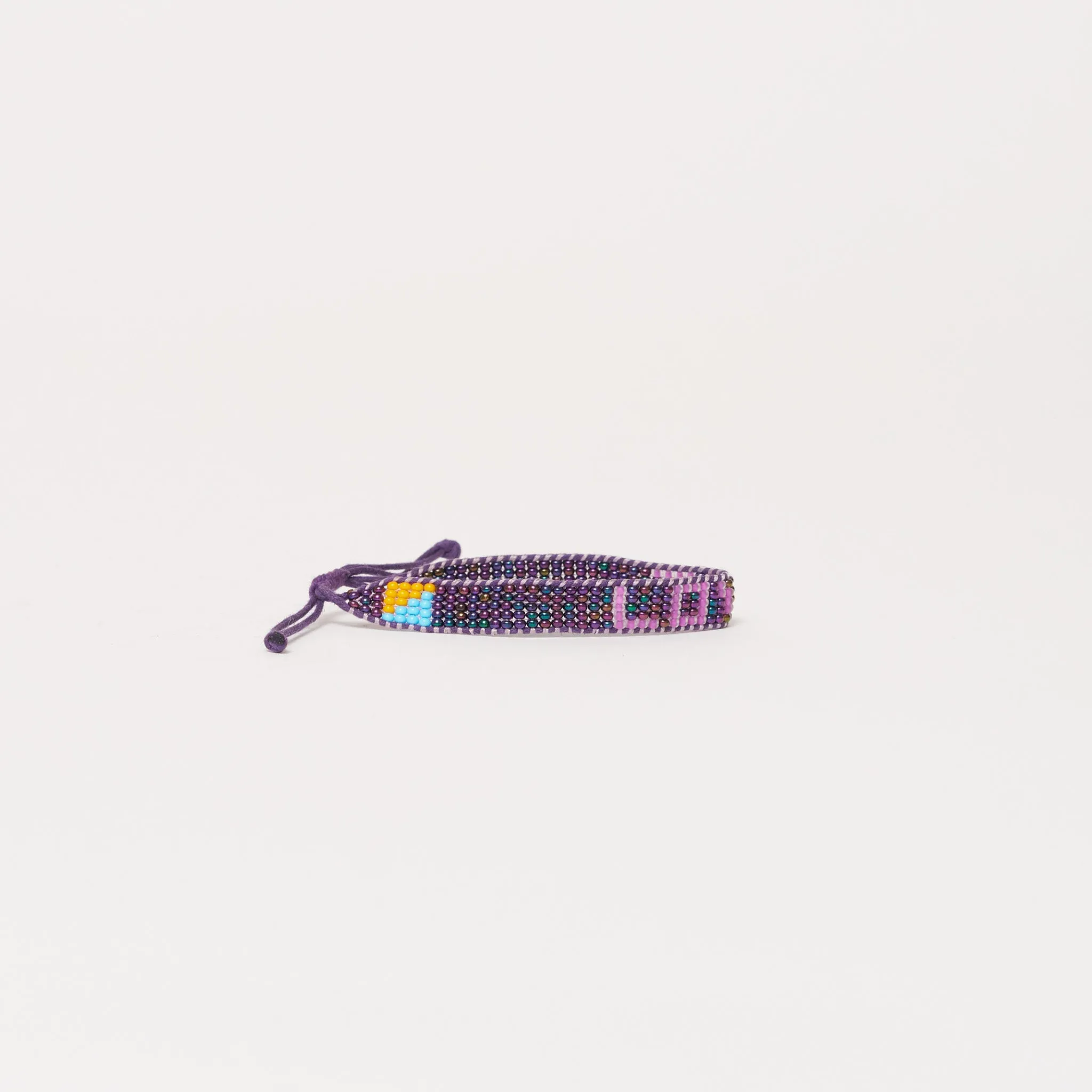 Woven LOVE Bracelet - Amethyst/Purple