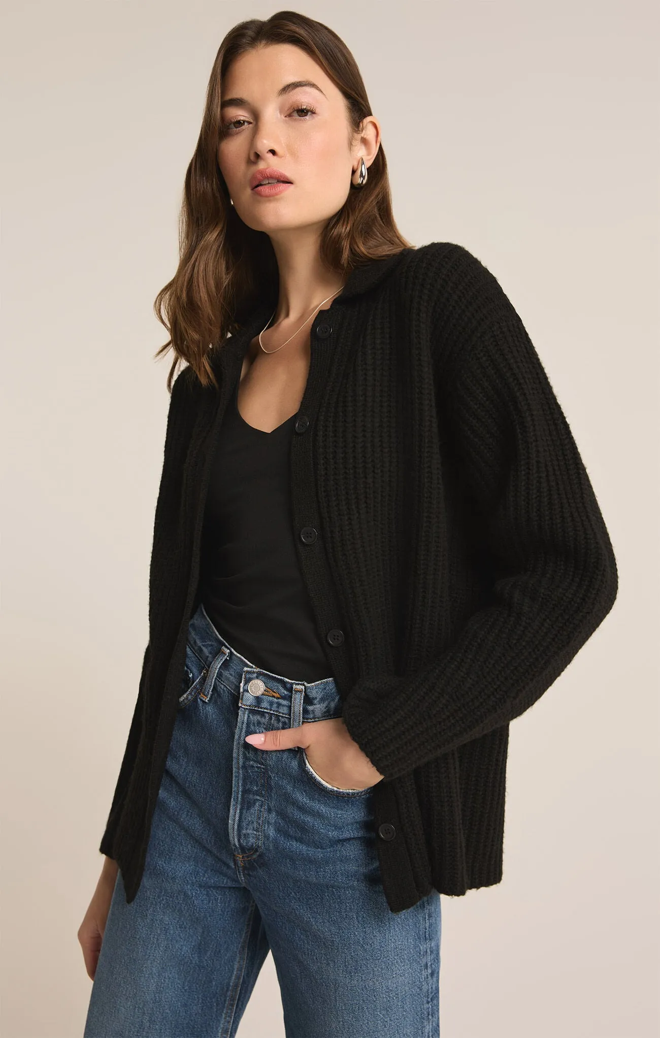 Z SUPPLY Lennie Button Up Sweater